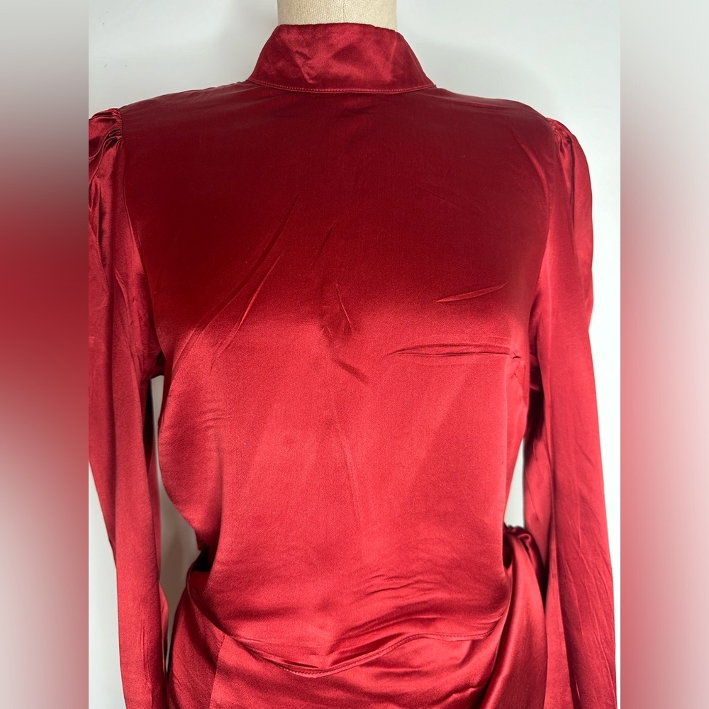 REFORMATION Josefine Dress Red - Picture 3 of 11